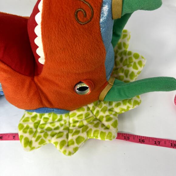 Manhattan Toys Dragon Dinosaur Hand Puppet Plush Animal Toy VTG Golf Club Cover - Picture 3 of 12